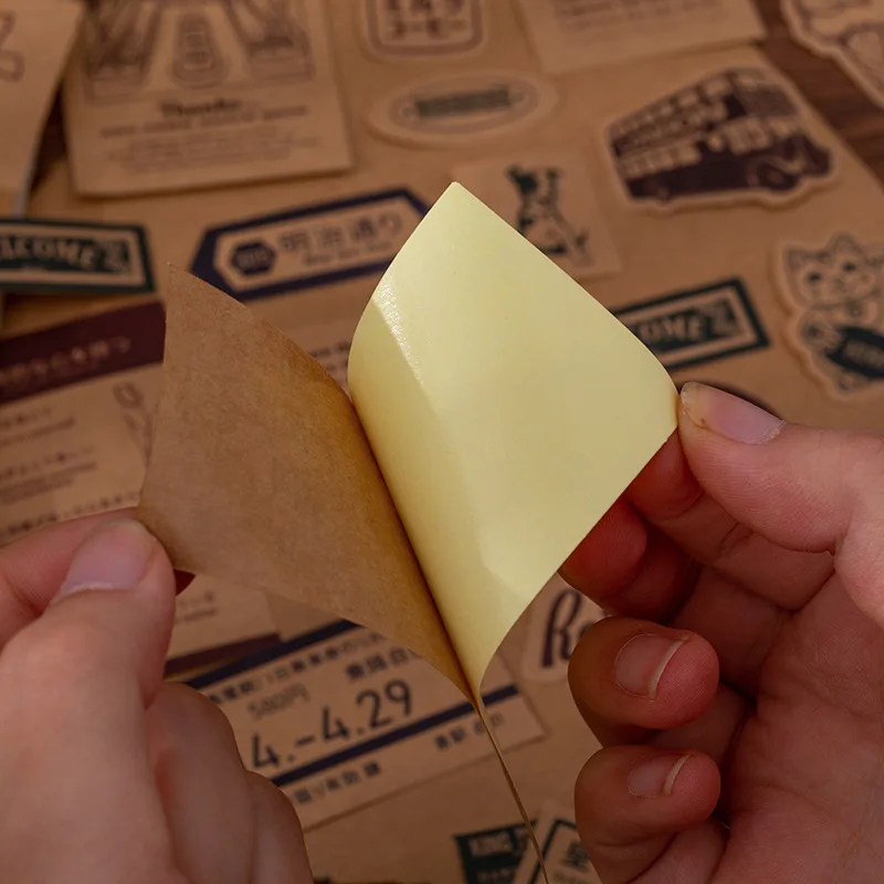 30 шт. канцелярские наклейки Ретро Серия город DIY липкая крафт-бумага кавайная