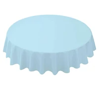 table cloth fashion pe easy to install waterproof thicker table cover fabric for home round tablecloth table cloth