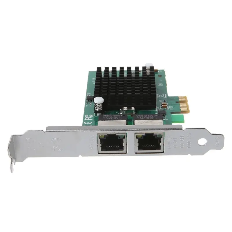 83XC PCI-Express два порта 10/100 Мбит/с гигабитная Ethernet-карта адаптер сервера NIC контроллер
