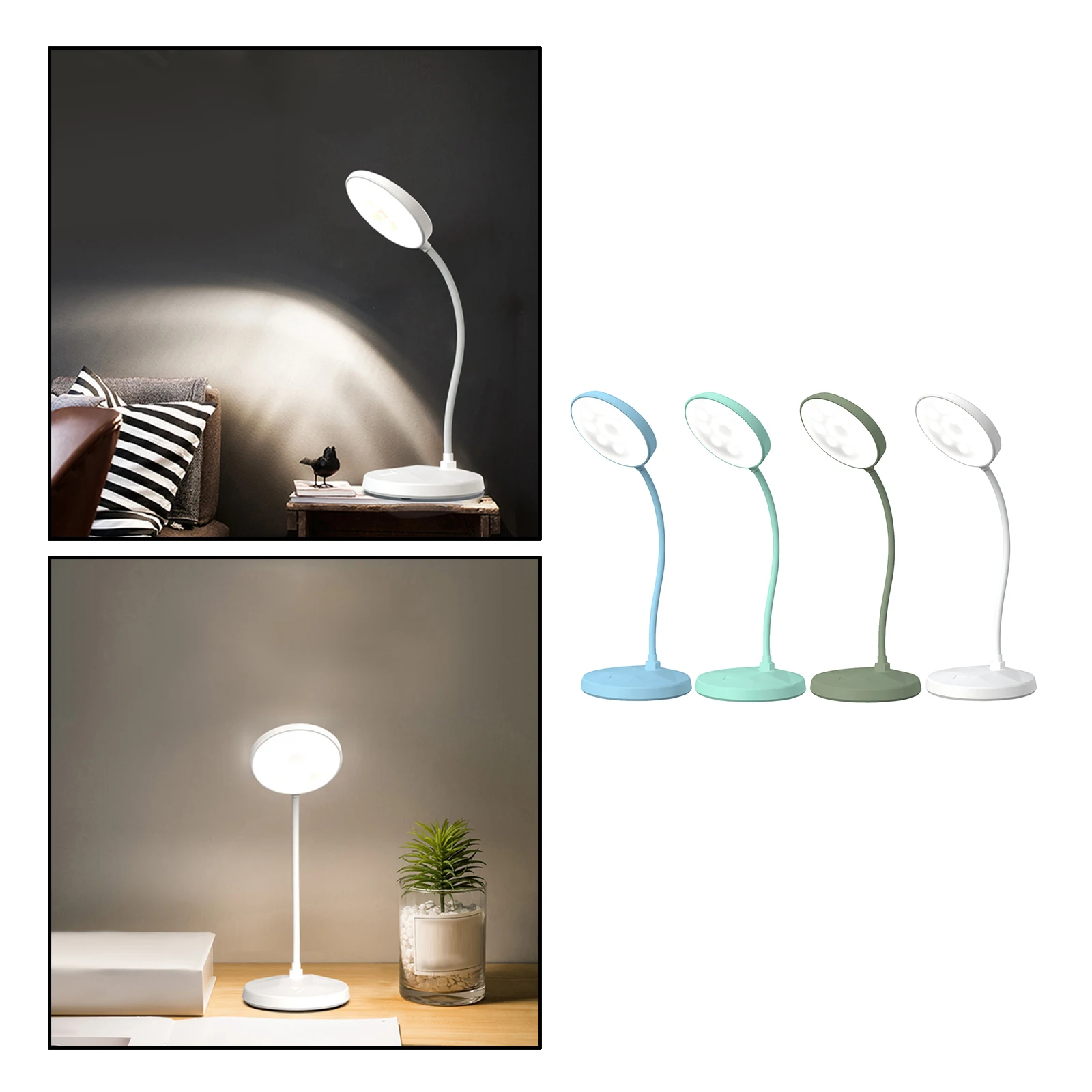 

Desk Lamp Light LED Dimmable Rechargeable Compact Save Spaces Learning Lamp LED Lamp for Study Bedroom Home Kids College