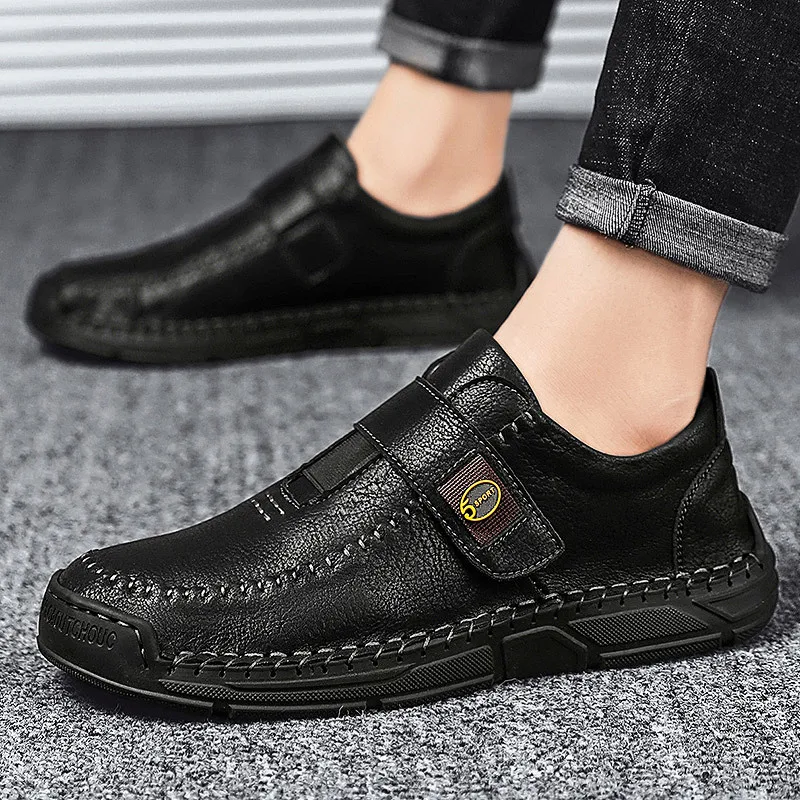 

Shoes-for-men Casual Leather Shoes Men Loafers Man Genuine Fashion Men's Scarpe Uomo Breathable Shoe Mens Formal Male