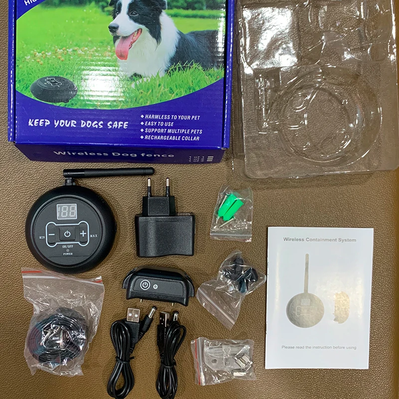 Электрический ошейник для дрессировки собак электронный забор беспроводной