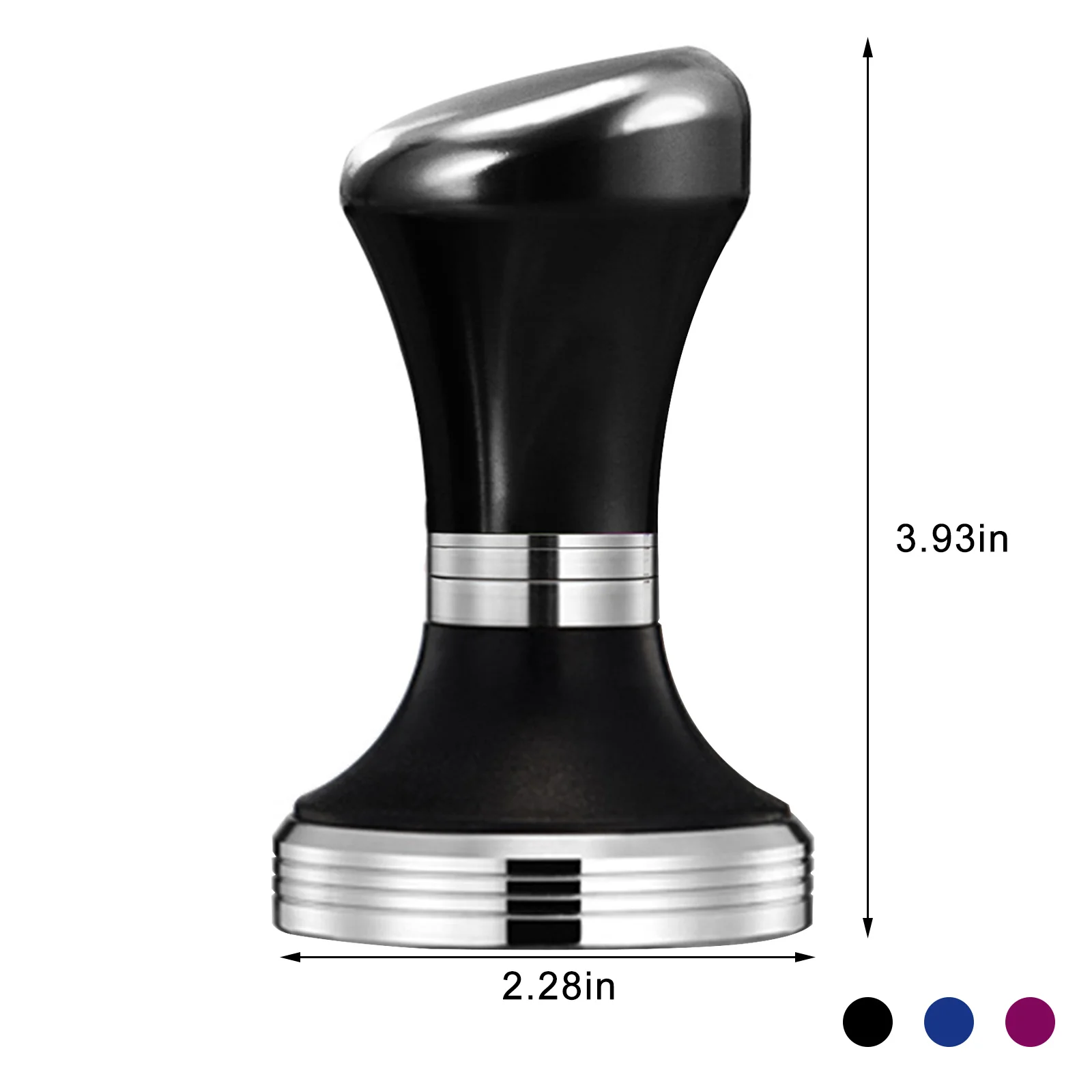 

Coffee Tamper 58mm Coffee Espresso Powder Bean Press Hammer Stainless Steel Flat Base With Wooden Handle Coffee Tool Accessories