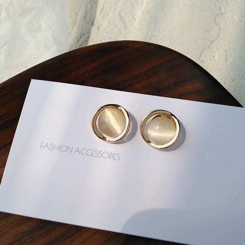 S925 иглы стиль волшебница эстетическое опал маленькие серьги-гвоздики в виде