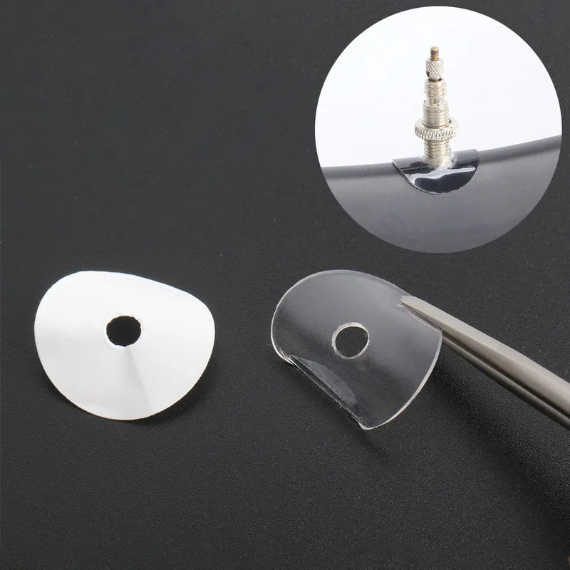 

20pcs/set Mountain Road Bike Bicycle French Presta Valve Sticker Rim Protection Gas Air Nozzle Glue Pad Tube Tire Gasket