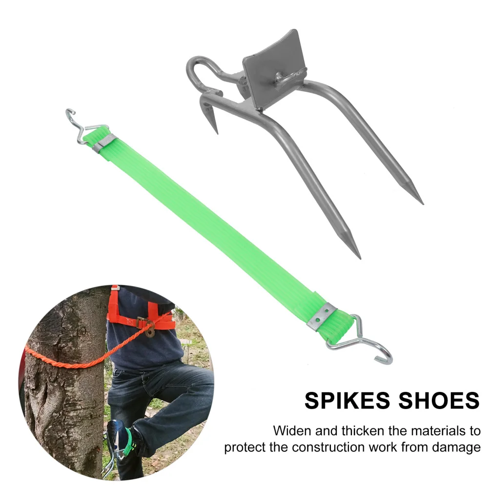 

1 Pair of Climbing Tools Set Black Carbon Steel Spikes Shoes for Picking Fruits