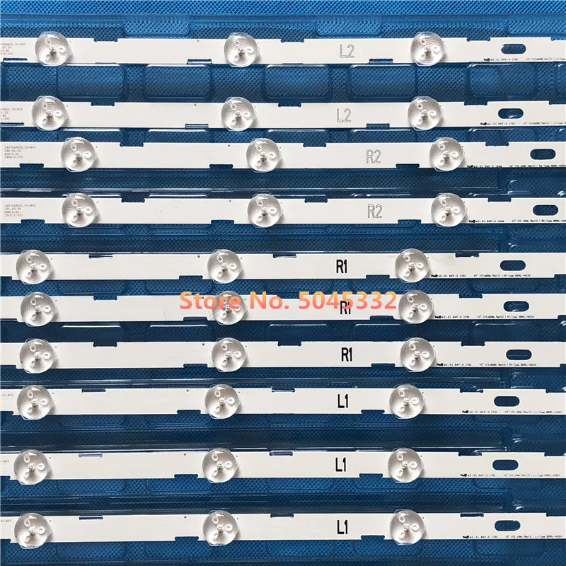 Светодиодный Подсветка полосы 10 лампы для 42LN5204 42LN5200 6916L-1402A 6916L-1403A 6916L-1404A 6916L-1405A 4" V13 cDMS LC420DUE 42LN5300