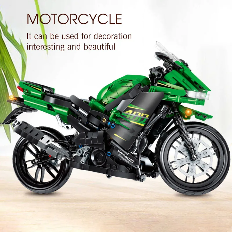 

SEMBO 862Pcs City Mechanical Off-road Motorcycle Building Blocks Speed Racing Locomotive Vehicle Bricks Education Toys For Boys