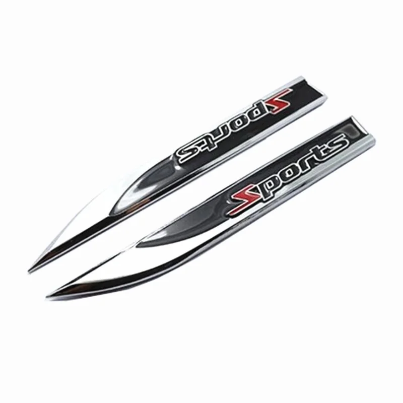1 пара 3D металлическое крыло автомобиля правая и левая сторона эмблема на