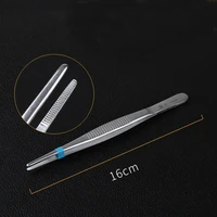 shanghai admiralty dressing forceps jinpin stainless steel doctors tweezers round head with teeth to grasp cotton ball gauze ac