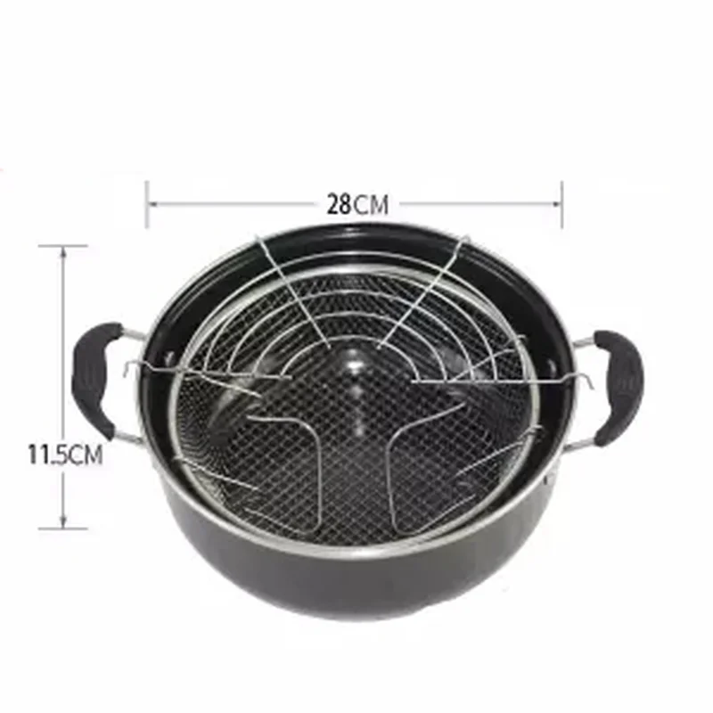 Глубокая жареная кастрюля толстая суповая маленькая фритюрница стандартная