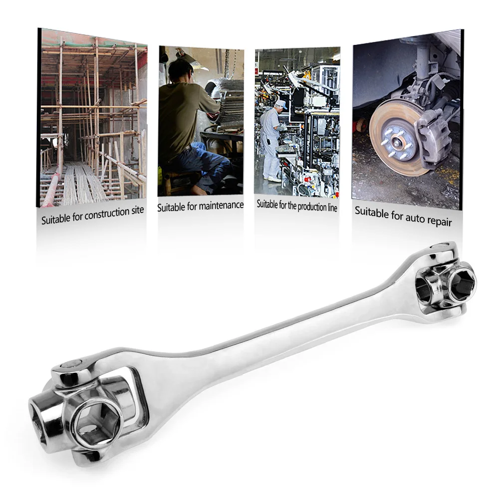 

8 In 1 Household Socket Wrench 8/10/12/13/14/17/19/21mm Spanner Key Multi Tool Hand Tools Herramientas Ferramentas Accessories