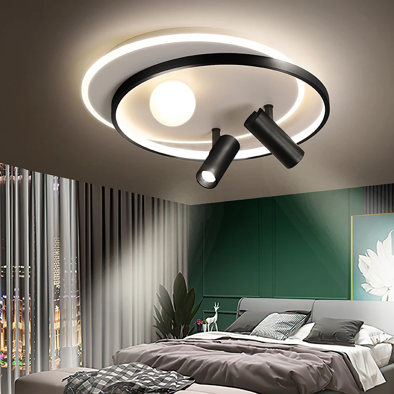 

Round Modern LED Ceiling Chandelier For Living Room Bedroom Balcony study Kitchen Home Chandeliers with remote control Fixtures
