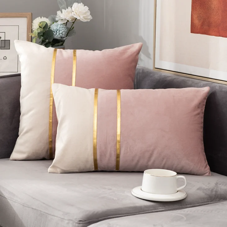 Наволочка в скандинавском стиле для дивана льняная хлопковая наволочка