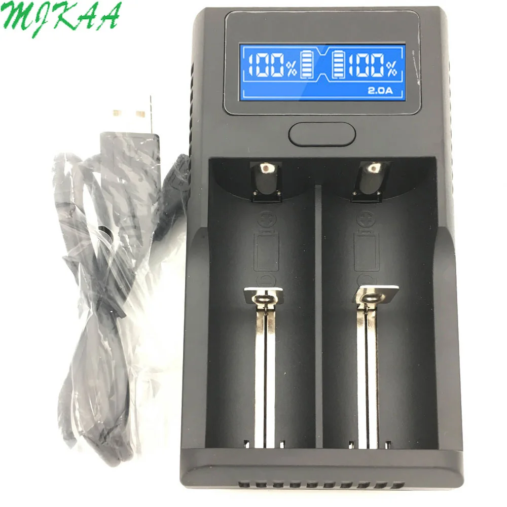 18650 быстрое зарядное устройство 1 2 V 3 7 AA/AAA 26650 NiMH литий ионная батарея LCD умное 5V 2A EU