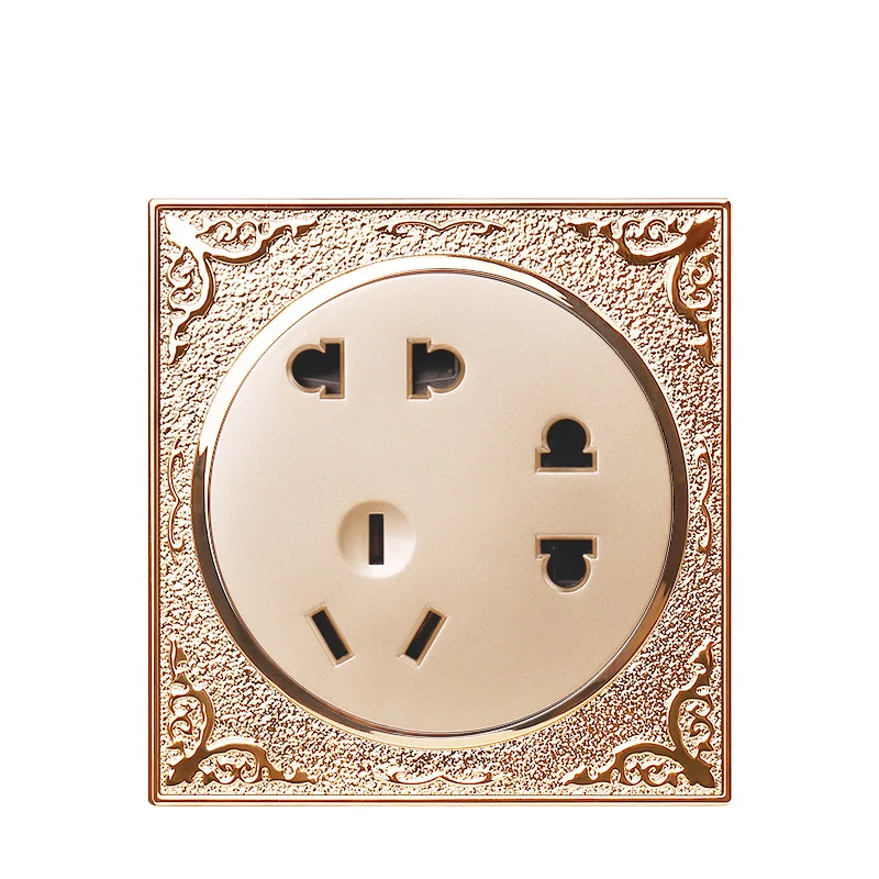 

Classical European round 86 concealed multifunctional wall switch panel 7 hole socket