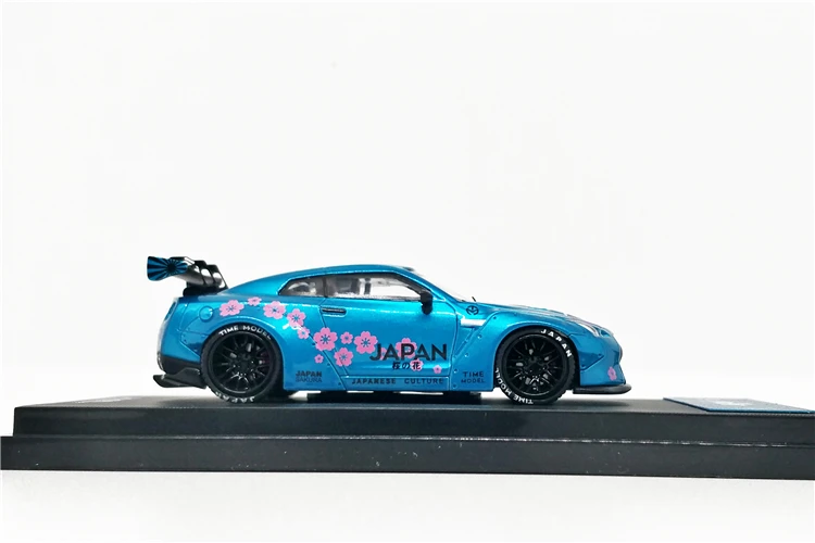 1: 64 раз модель Nissan GTR R35 японская Гора Фудзи сакула литая под давлением модель автомобиля
