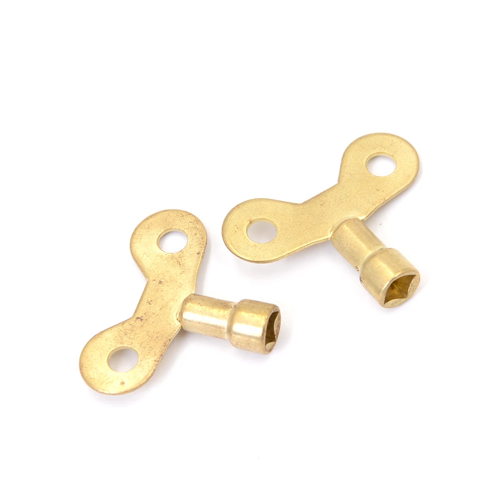 

High Quality 2Pcs 6*6mm Hole Gold Tone Metal Water Tap Valve Knob Switch Faucet Key