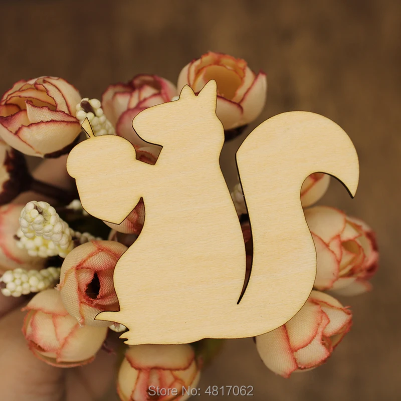 Осенняя деревянная форма сквирелл деревянный вырез белка форма|Поделки из