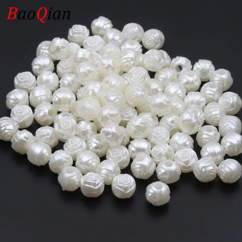 100 шт. бусины с имитацией жемчуга 9 мм | Украшения и аксессуары