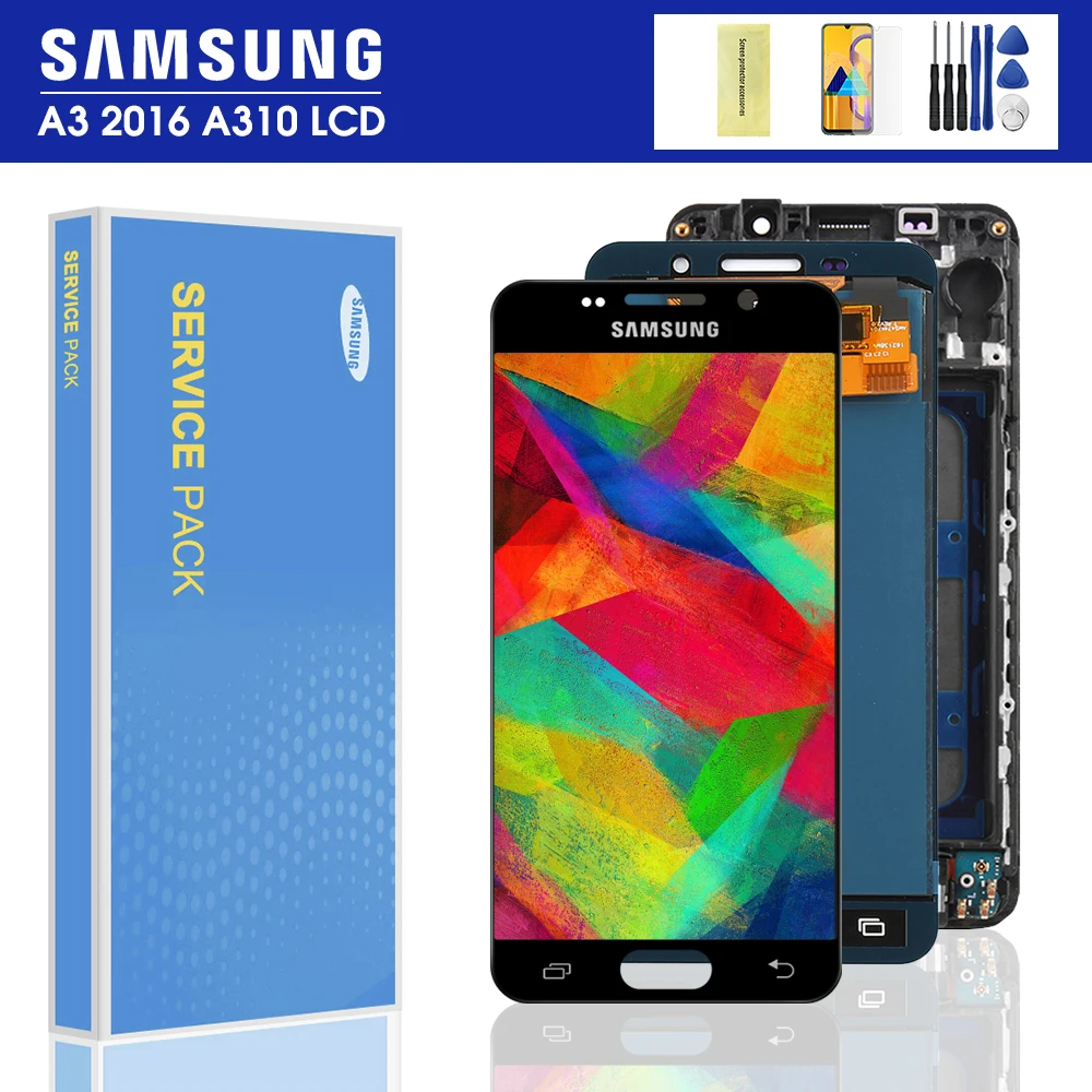 Дисплей A3 2016 для Samsung Galaxy A310 ЖК дисплей с дигитайзером сенсорного экрана в сборе