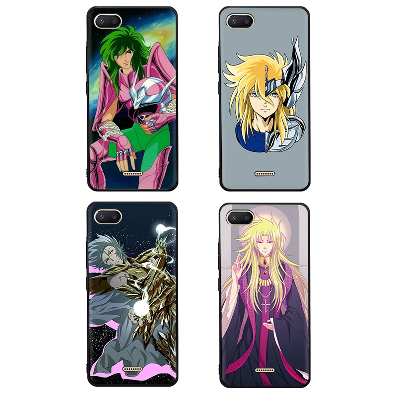EWAU Cartoon Saint Seiya Silicone phone case for Xiaomi Redmi 4A 4X 5 5A 5Plus 6 6A 7A 6pro 7 S2 GO K20 Pro