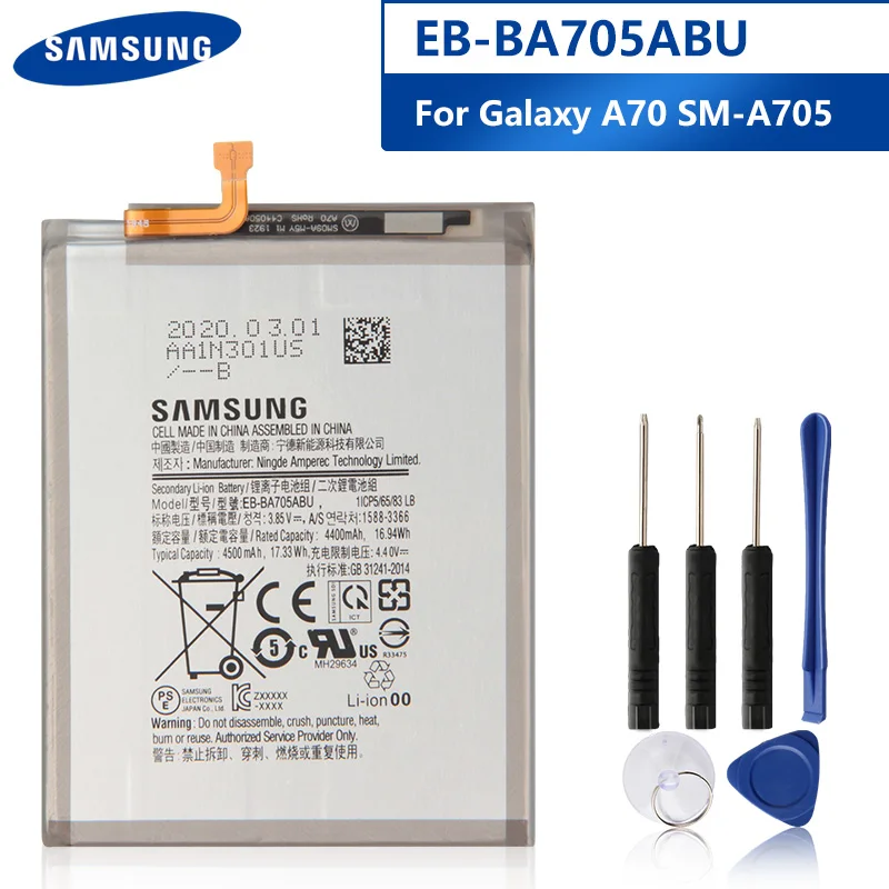 Фото Original Replacement Phone Battery EB-BA705ABU For Samsung Galaxy A70 A705 SM-A705 Authentic Rechargeable 4500mAh Мобильные Original Replacement Phone Battery EB-BA705ABU For Samsung Galaxy A70 A705 SM-A705 Authentic Rechargeable 4500mAh Мобильные