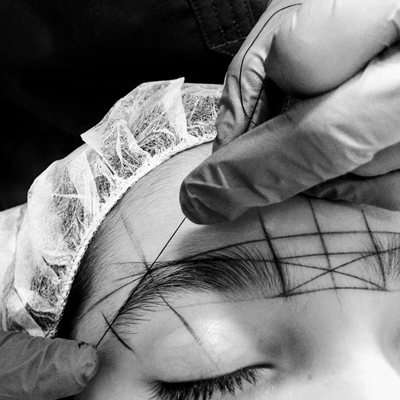 10 м тату-нить для бровей маркер точка предварительно Встраиваемая татуировка