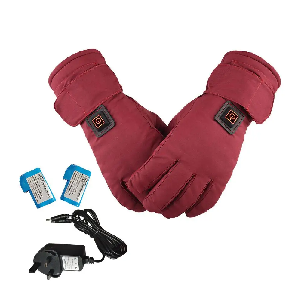 

Adjustable Temperature Lithium Battery Electric Rechargeable Heated Gloves Waterproof Motorcycle Gloves Winter Warmer For Women
