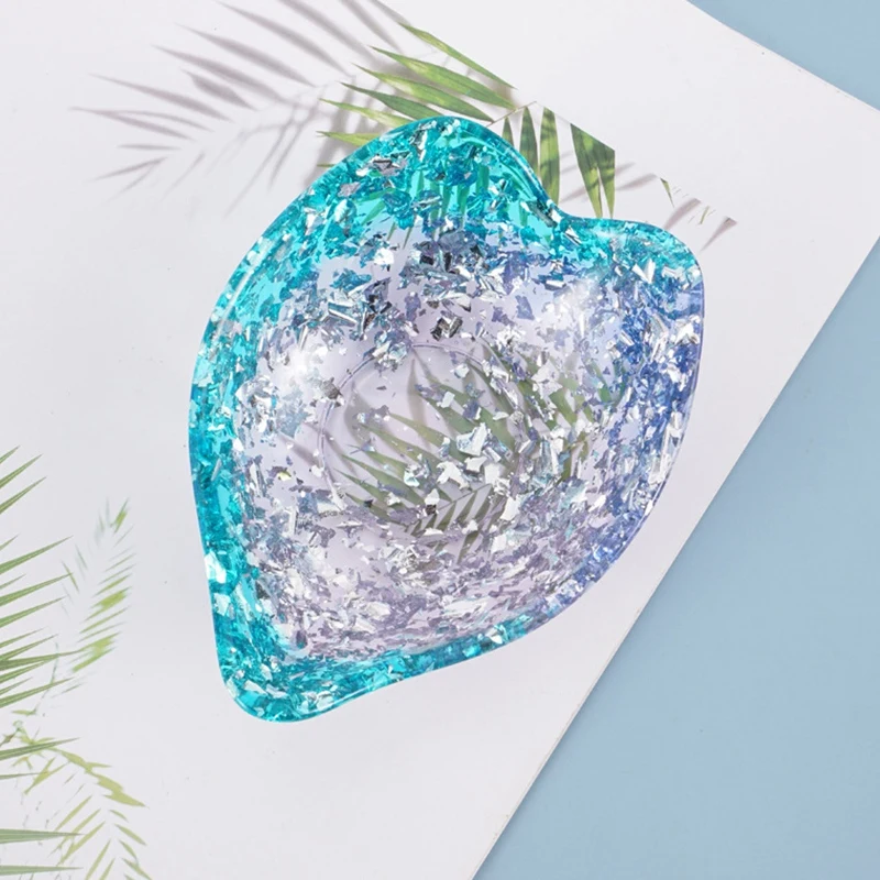 

DIY Crystal Epoxy Mold, Leaf and Dish Storage Table Decoration Set Objective Silicone Mold