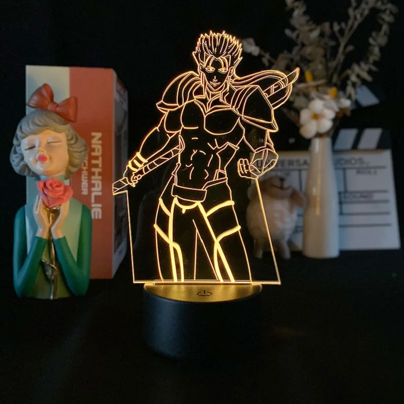 

Настольная 3d-лампа для вечеринки, светодиодный ночник в стиле аниме для детской игровой комнаты, atmopсферическое украшение, подарок