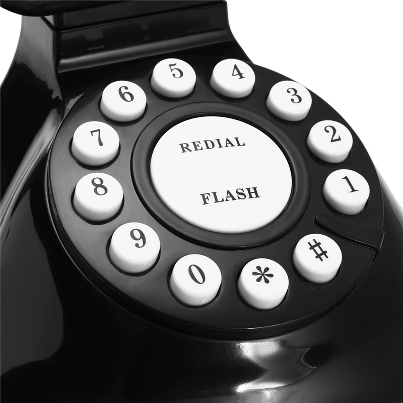 Винтажный телефон Многофункциональный пластиковый домашний Ретро античный