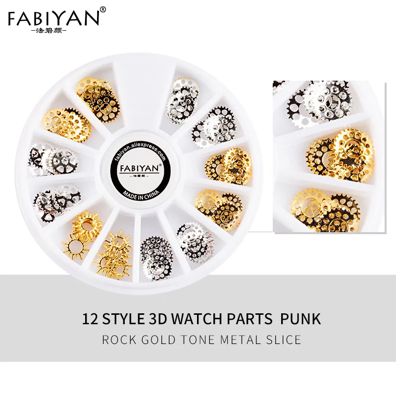07 4 Color Nail Art Wheel Long Sharp Triangle Rivet Alloy Strip Metal Decoration Accessorie 3D Tips DIY Design Polish Manicure Tool - Цвет: 07