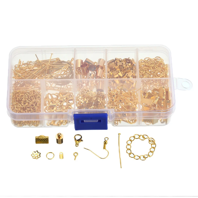 1 коробка одно кольцо застежка омаров хвост цепь зажим пряжка для браслета