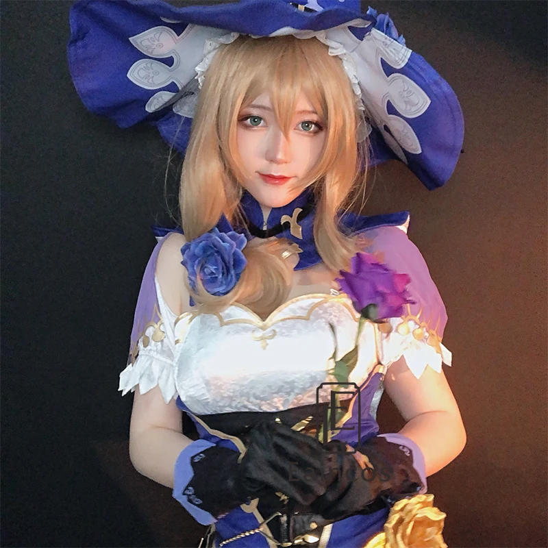 Игра Genshin воздействия Лиза Косплэй к костюмам костюм аниме Хэллоуин вечерние Для