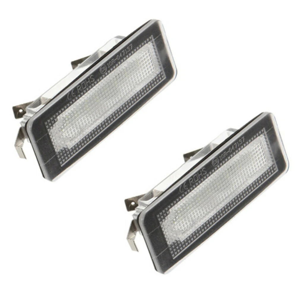 

Parts License Plate Light Accessories Car Auto White LED 6500K For Mercedes Smart Fortwo Cabriolet Practical
