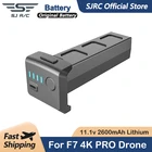 Оригинальный аккумулятор SJRC для F7 4K PRO Drone 11,1 В 2600 мАч, литиевые батареи, запасные части, комплекты аксессуаров, дисплей питания в режиме реального времени