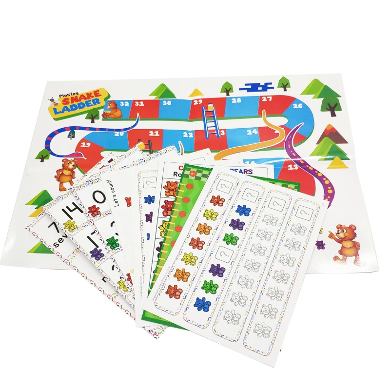 1 набор счетные медведи штабелирование чашек-Монтессори сенсорные игрушки