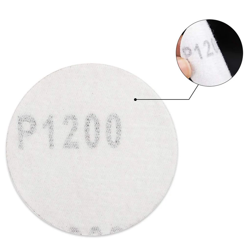 140Pcs 2 Inch Sanding Discs Pad Kit for Drill Grinder Rotary Tools with 1/4 Backer Plate Shank and Soft Foam Buffering | Инструменты