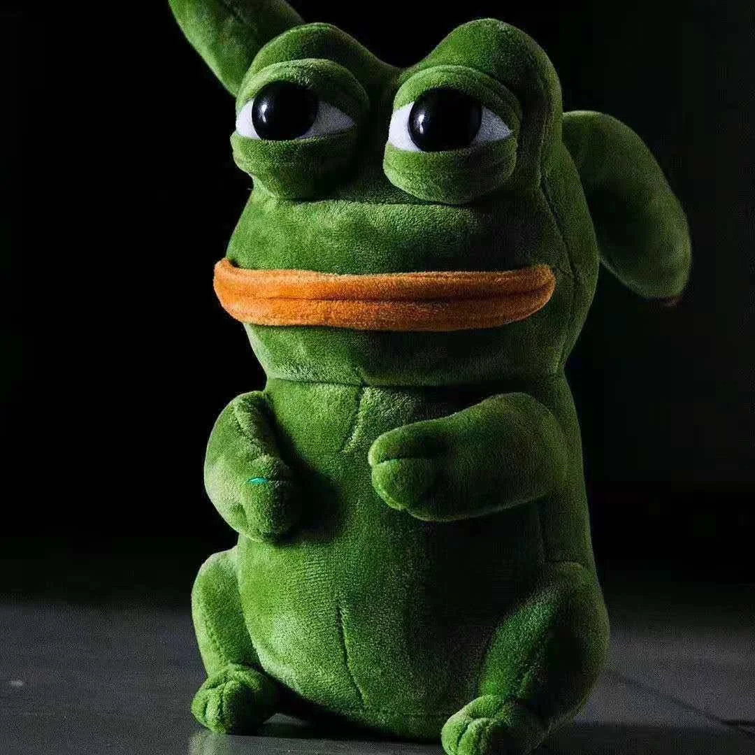 Аниме Kawaii мягкие игрушки для детей косплей Spoof Sad Frog Pepe брелок милый декор комнаты