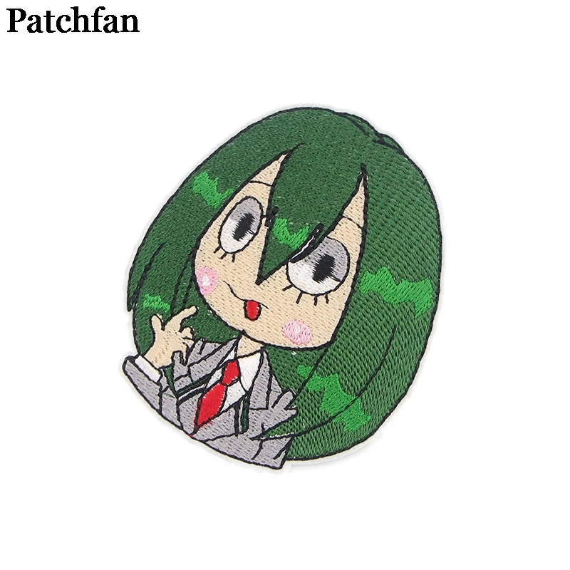 Patchfan My hero Academy, Мультяшные железные нашивки, одежда с вышивкой, лоскутные аксессуары, значки на заказ, A2336
