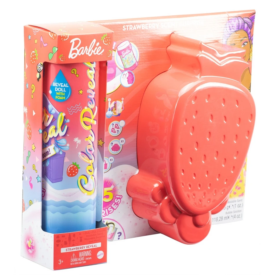 Набор игровой с куклой Barbie Сюрприз из серии Клубника GTN18 | Игрушки и хобби