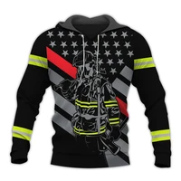 firefighter 3d all over printed hoodie new fashion sweatshirt unisex casual zip hoodies mz606