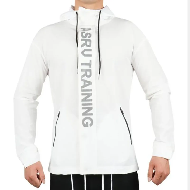 New Spring Autumn Mens Fashion Outerwear Windbreaker Coat Men Sportwear Jackets Hooded Casual Letter Print Men Jacket Coat