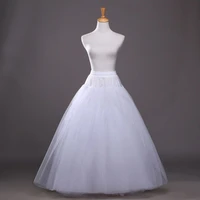 3 layer hoop free long style petticoat bridal wedding dress lined ladies women party dresses role playing lining