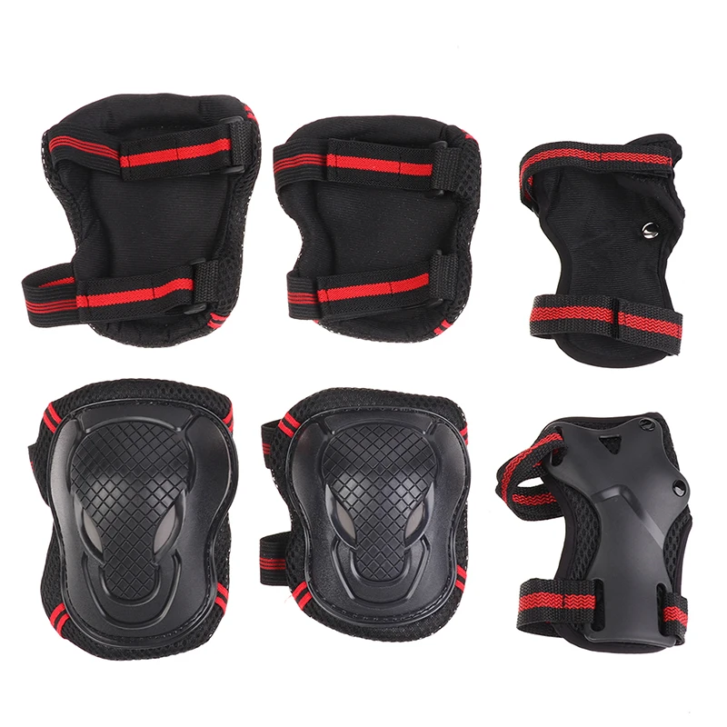 Защитное снаряжение для скейтборда катания на роликах 6 шт./компл.|Налокотники и