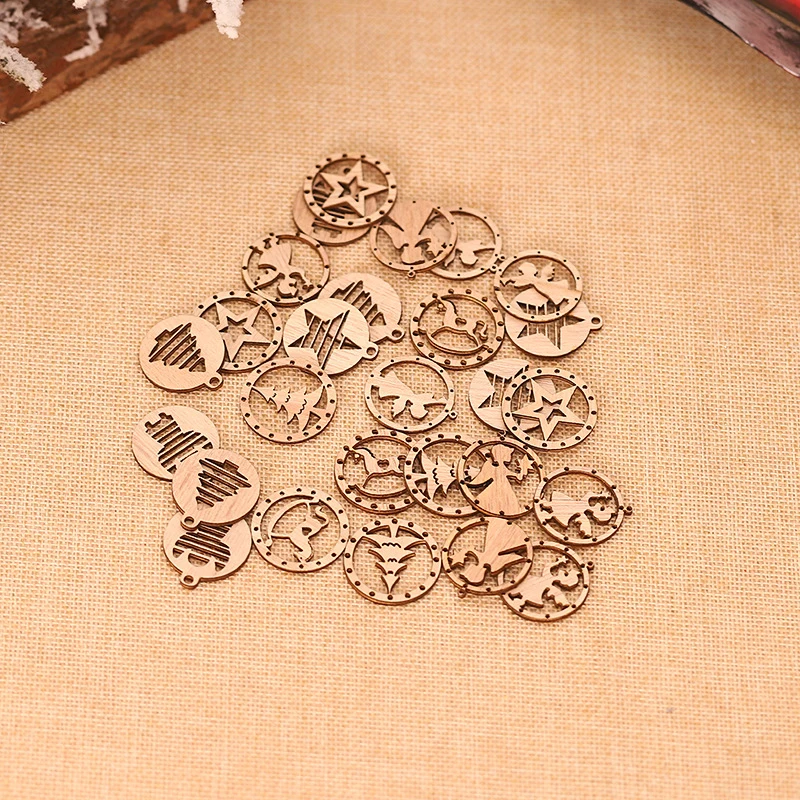 Деревянный мультяшный кулон сделай сам 2021/украшение для рождественской