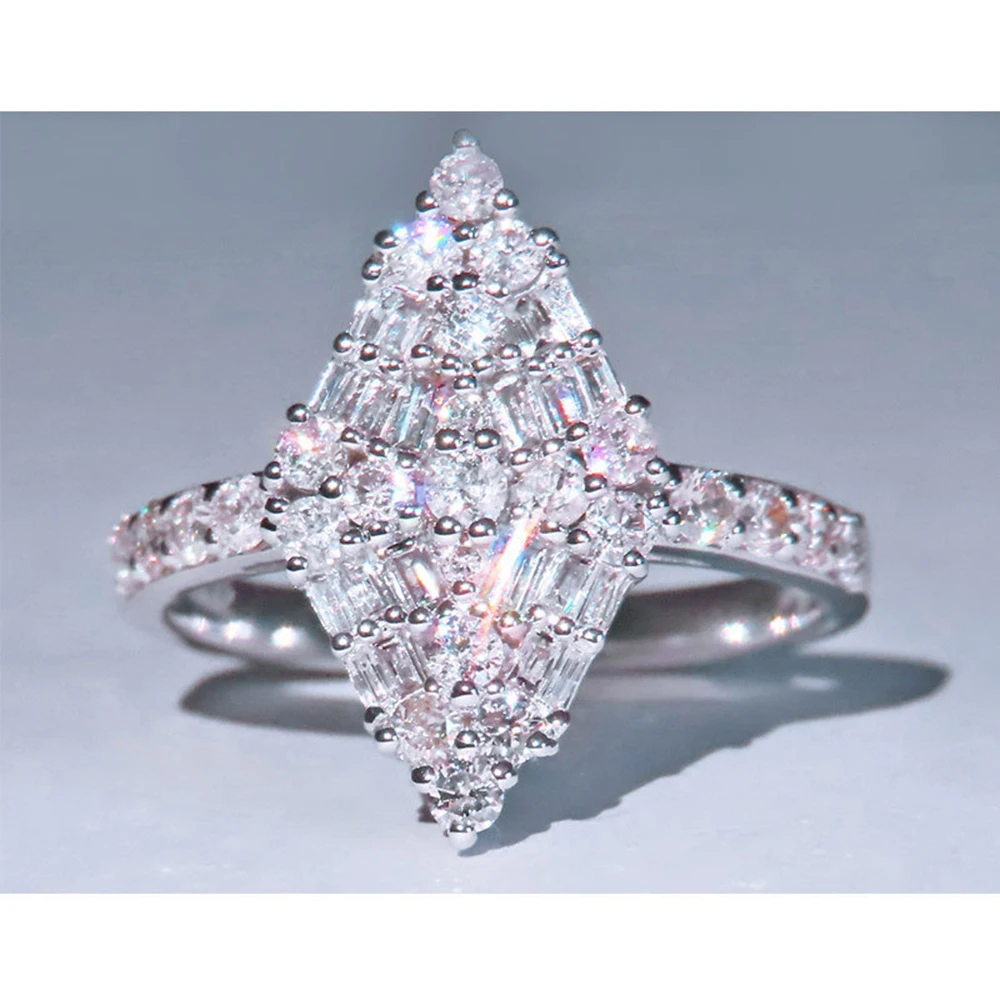 

2021 New rings for women fashion hot selling ring Fashion Silver zirconium AAA ring for ladies Women's ring