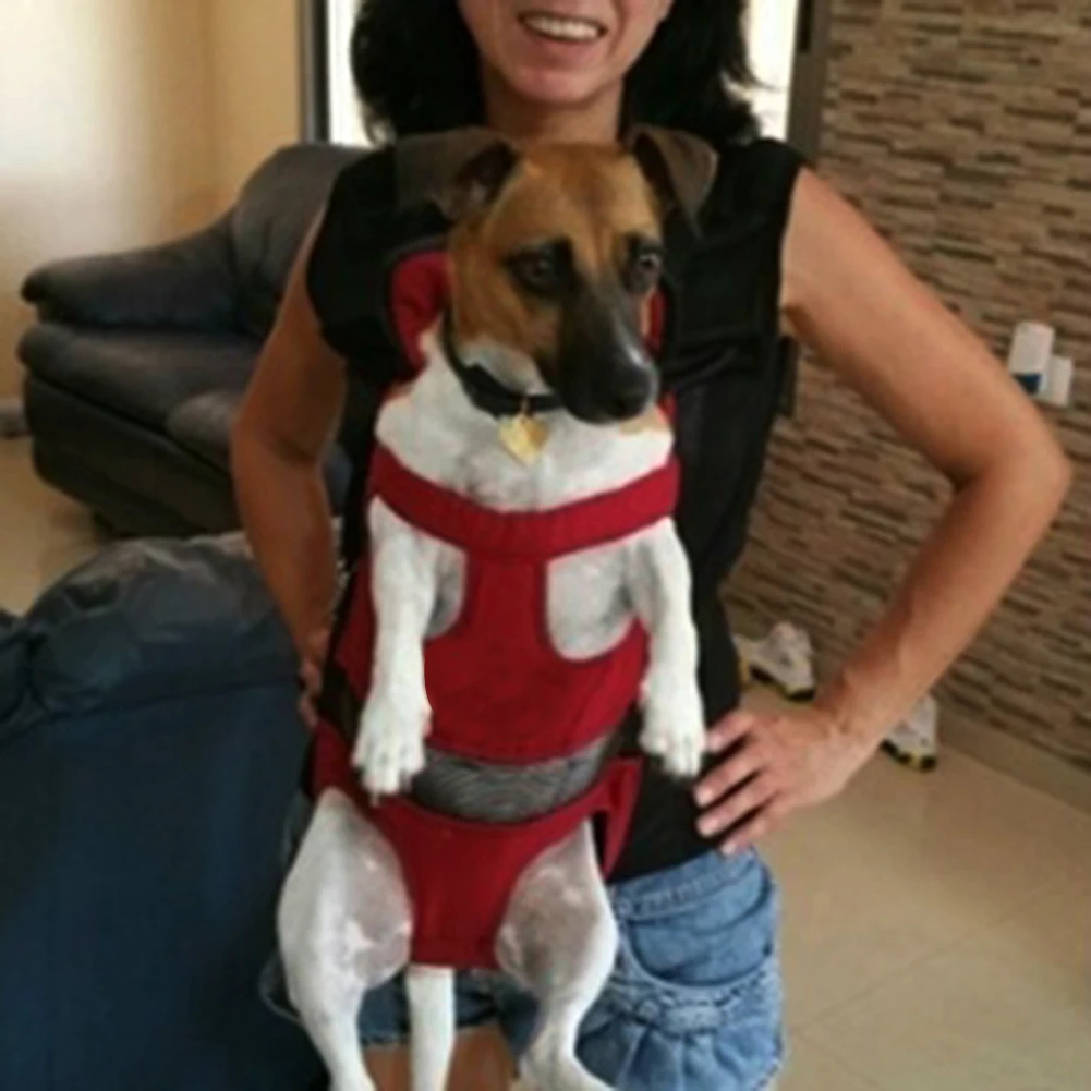 Портативный рюкзак-переноска для собак регулируемая сумка на плечо дорожная