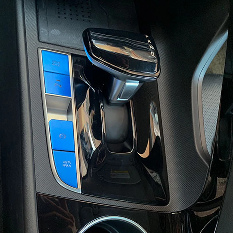 4 шт. Шестерни позиции Кнопка Ручного Тормоза декоративная накладка для Elantra 2021